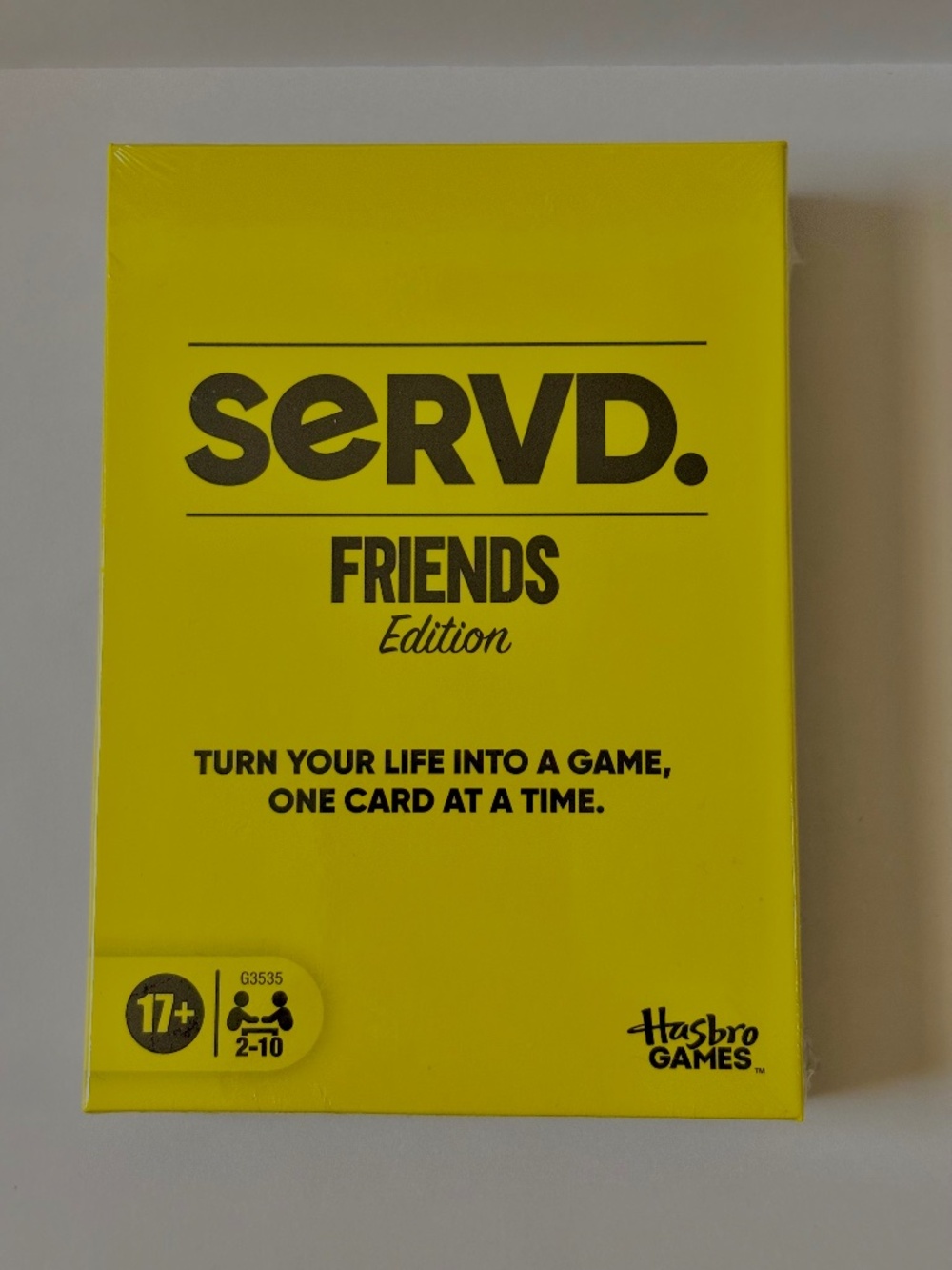 Hasbro Servd Friends Edition Real Life Card Game Pack Family Brand New Sealed